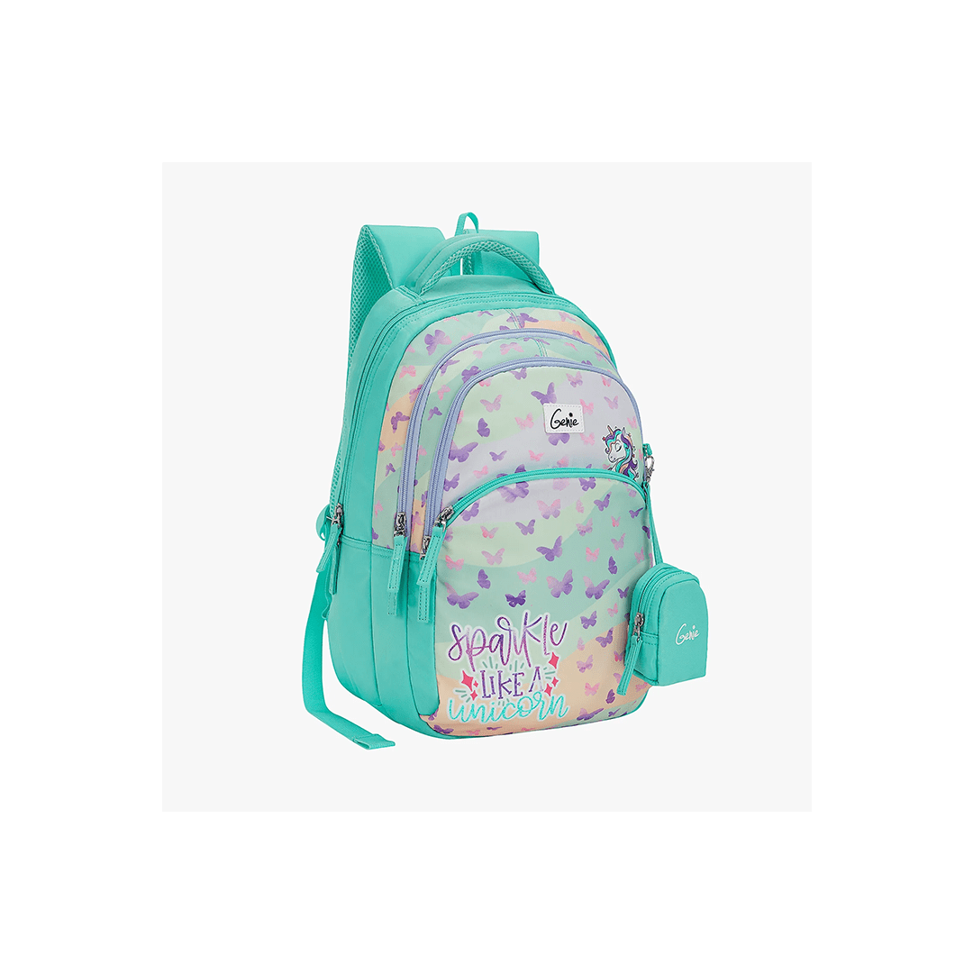 Genie Toys Genie Pixie 27L Lavender School Backpack For Kids