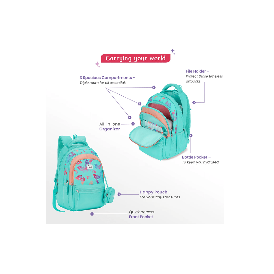 Genie toys Genie Nectar 27L School Backpack For Kids