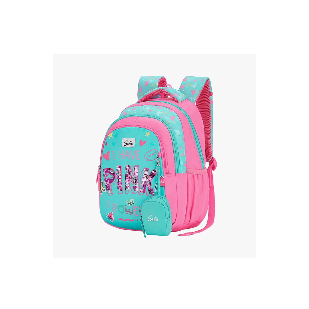 Genie Toys Genie Pinkpower Small Backpack for Kids (4-7 Years)