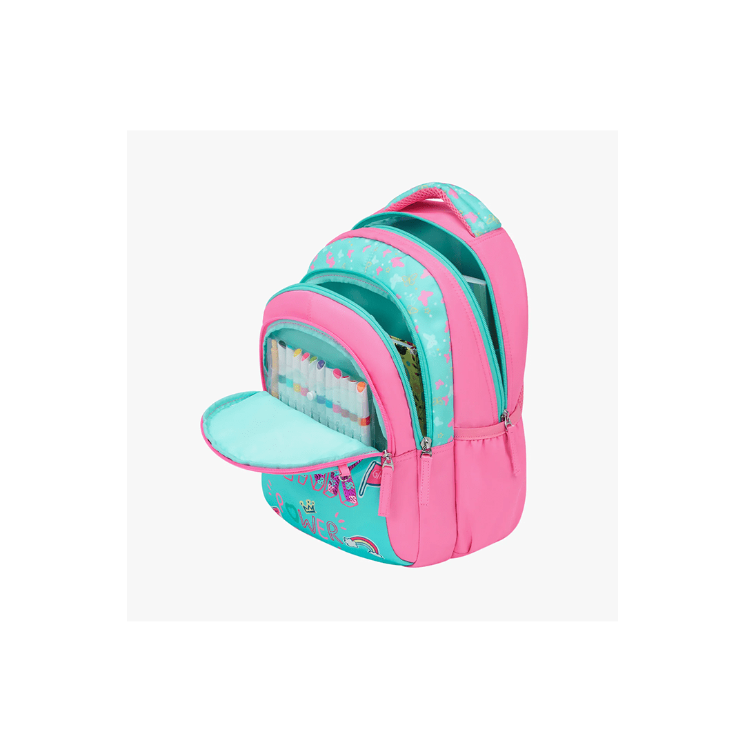 Genie Toys Genie Pinkpower Small Backpack for Kids (4-7 Years)