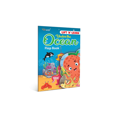 Gowoo Books Gowoo Under the Ocean Flap Book: Flap Book for Children, Colorful Underwater, Early Learning Adventure, learning book for kids for Ages 3-12