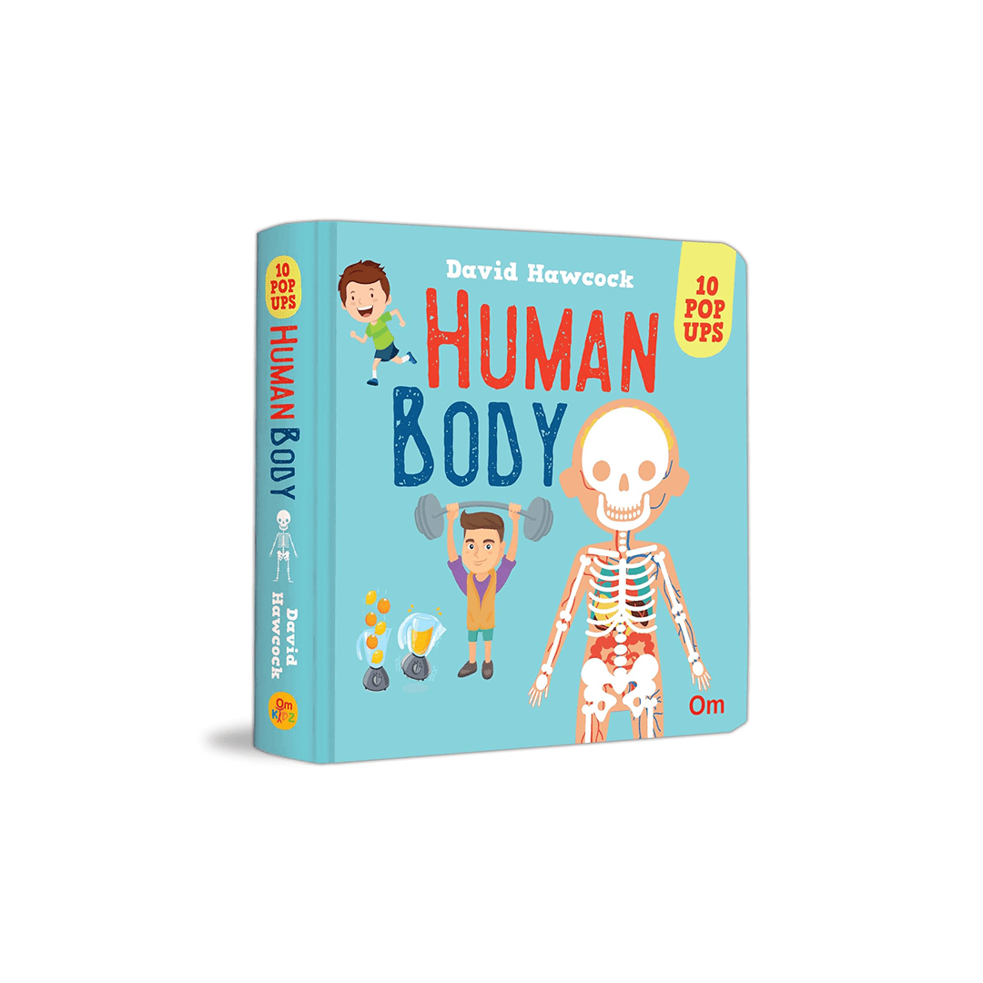 Om Books International Books Om Books Pop-Up Human Body: Amazing 10 Pop-Ups For The Young Ones – Pop Up Board Book For Children – Children Age 3 – 5 Years (3D Pop-Up Book)