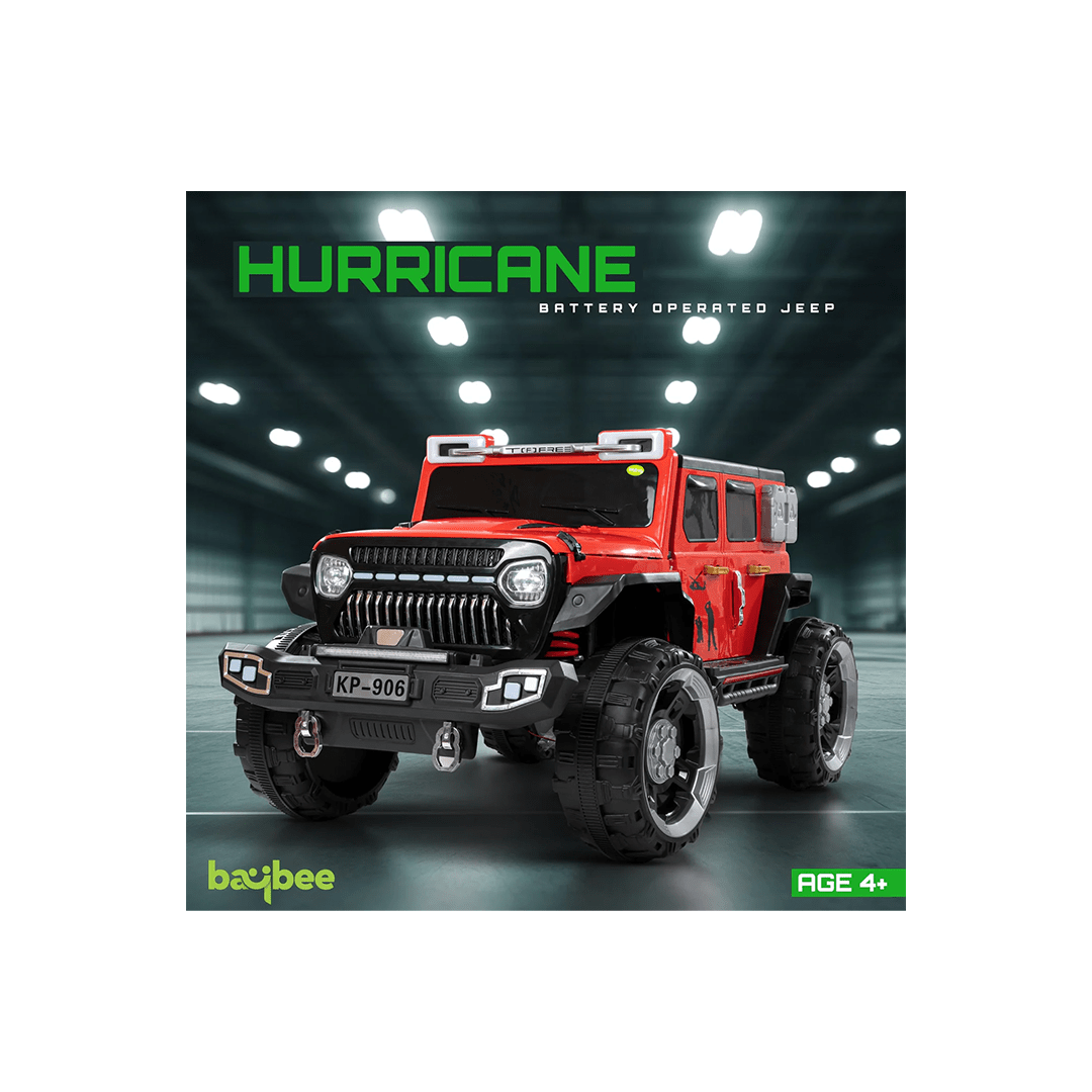 Baybee Ride-ons Baybee Hurricane Rechargeable Battery Operated Jeep for Kids (1 Year+)