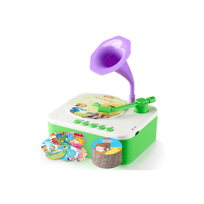 The Magic Lamps Toys The Magic Lamps Kids Gramophone With 95 Cards, Children's Phonograph Story Music Player (2 Years+)