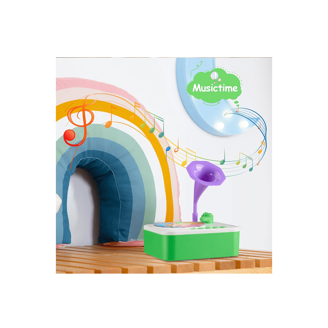 The Magic Lamps Toys The Magic Lamps Kids Gramophone With 95 Cards, Children's Phonograph Story Music Player (2 Years+)