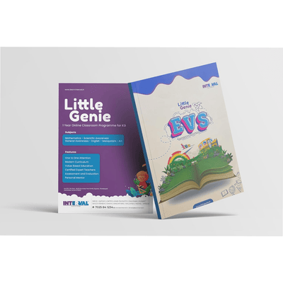 INTERVAL Books Little Genie Kindergarten EVS Text Book for Children Age 2–5 Years | Early Learning Books | KG books for kids