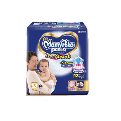 MamyPoko Pants Baby Care MamyPoko Pants Extra Absorb Baby Diapers, Small (S)  4-8kg