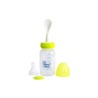 Mee Mee Feeding Products 125 ml Mee Mee Baby Feeding Bottle with Spoon For Kids (3 Months+)