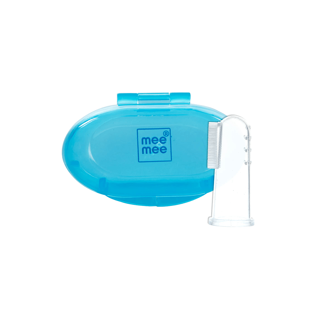 Mee Mee Baby Care Regular Bristles Mee Mee Unique Finger Brush & Gum Tongue Cleaner Set with Wider Bristles & Regular Bristles ( 9 Months+ )