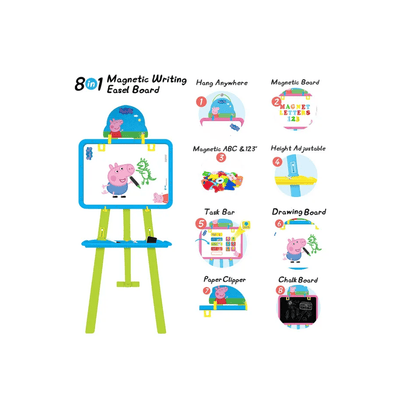 Burani Toys Toys Burani Toys Peppa Pig 8in 1 Easel Board For Kids
