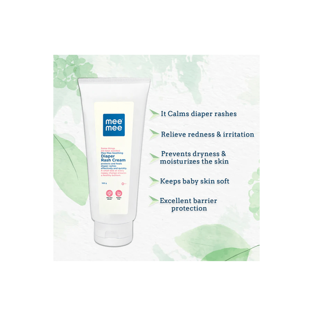 Mee Mee Baby Care Mee Mee Soothing Diaper Nappy Rash Cream With Aloe Vera | 100ml (1 months - 2 Years)