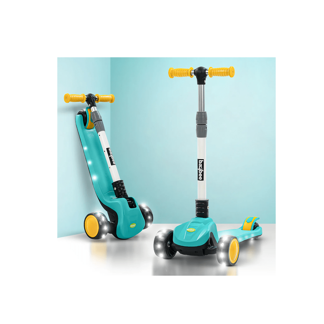 Baybee Toys Baybee Phantom Skate Scooter for Kids, Foaldble 3 Wheel Kids Scooter with 3 Height Adjustable & Music