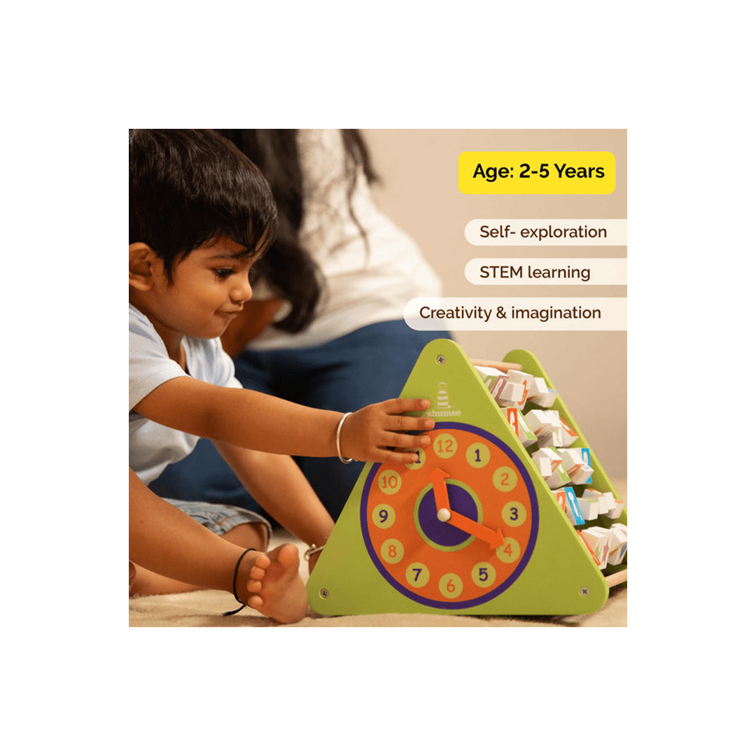Shumee Toys Shumee Wooden 5-In-1 Activity Triangle - Learning Toy (2 Years+)