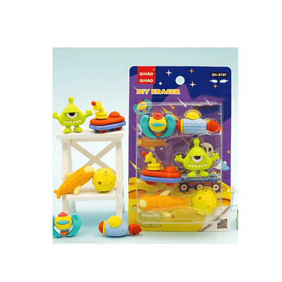 Burani Toys Toys Space Force Eraser - Set of 6