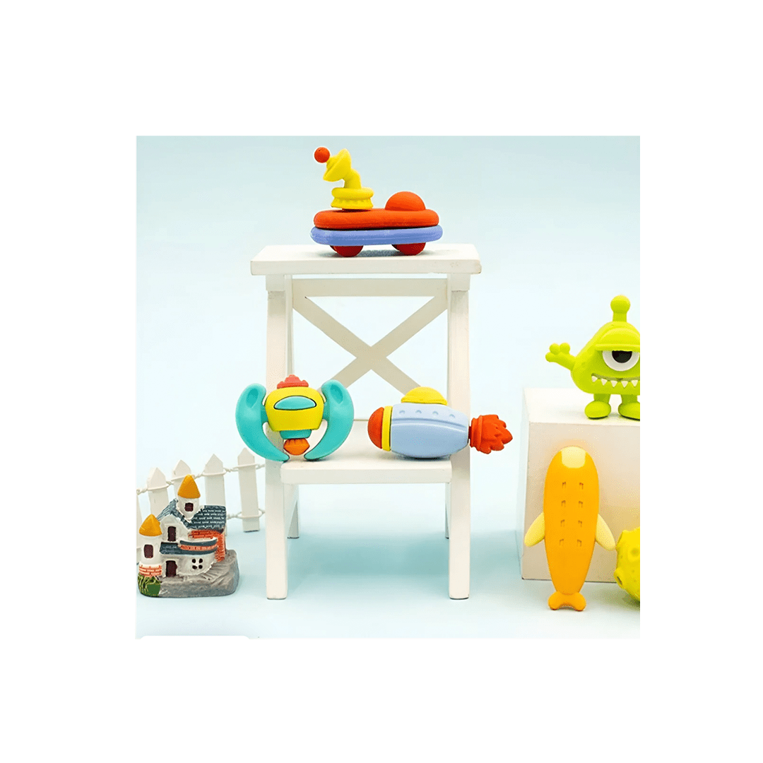 Burani Toys Toys Space Force Eraser - Set of 6