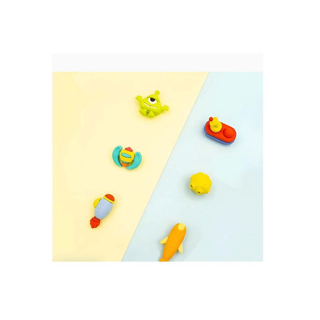 Burani Toys Toys Space Force Eraser - Set of 6