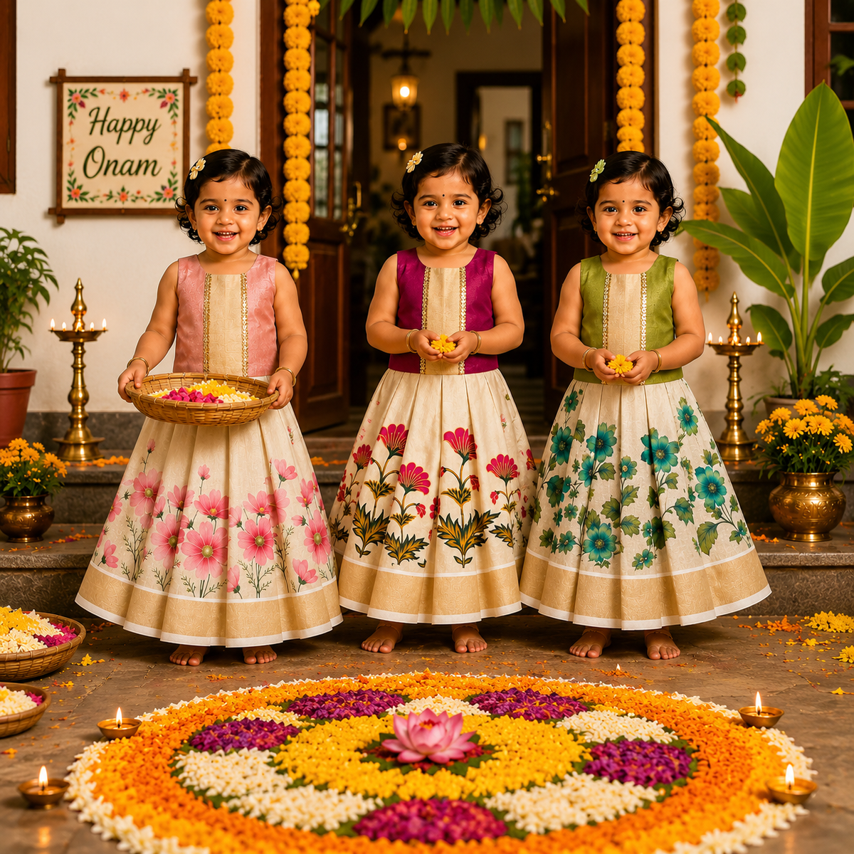 Onam Kids Dress