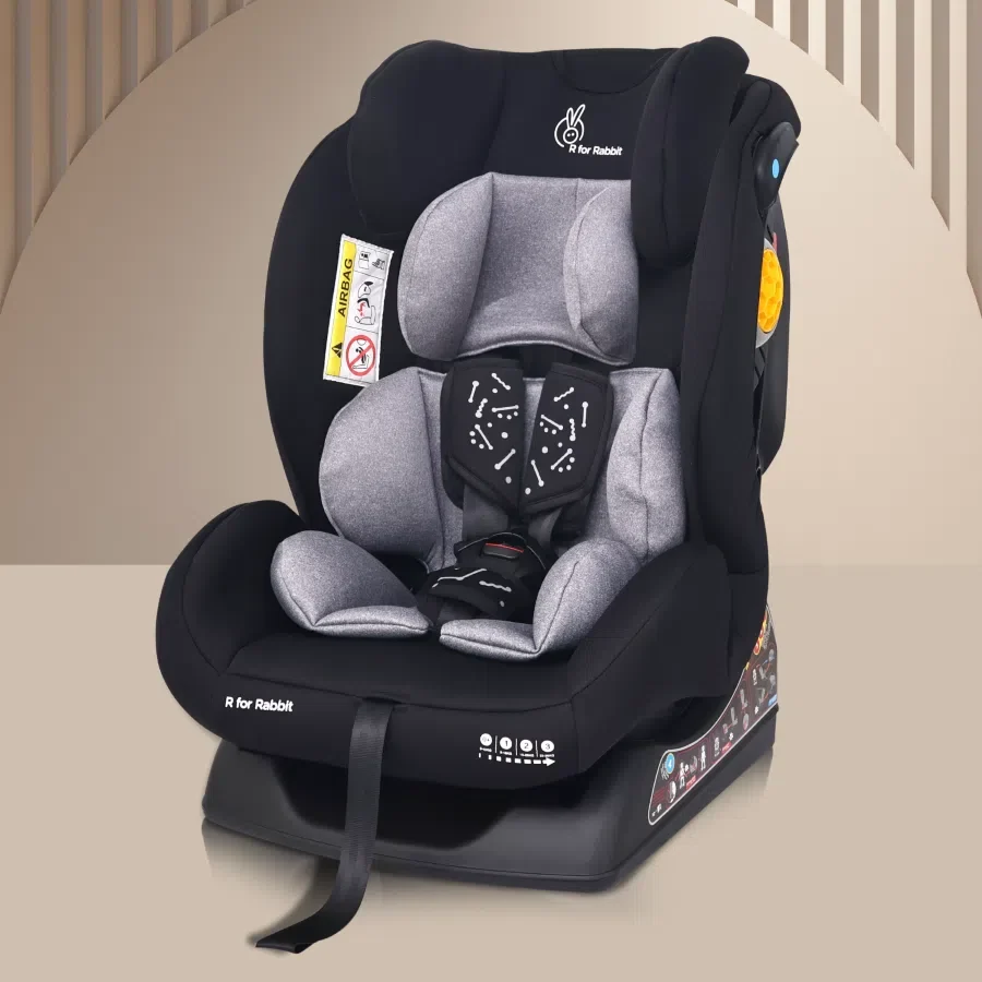 R for Rabbit Jack N Jill NXG Convertible Baby Car Seat, ECE R44 Certified with Advanced Side Impact Protection,5-Point Safety Harness (0–2 Years)