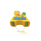 Jugnu Toys JUGU 3 in 1 Musical Giraffe Toy with Animal Piano, Animal Sounds, Flashing Lights, Moving Tail and Twisted Head, recommended age of 18 Months+.