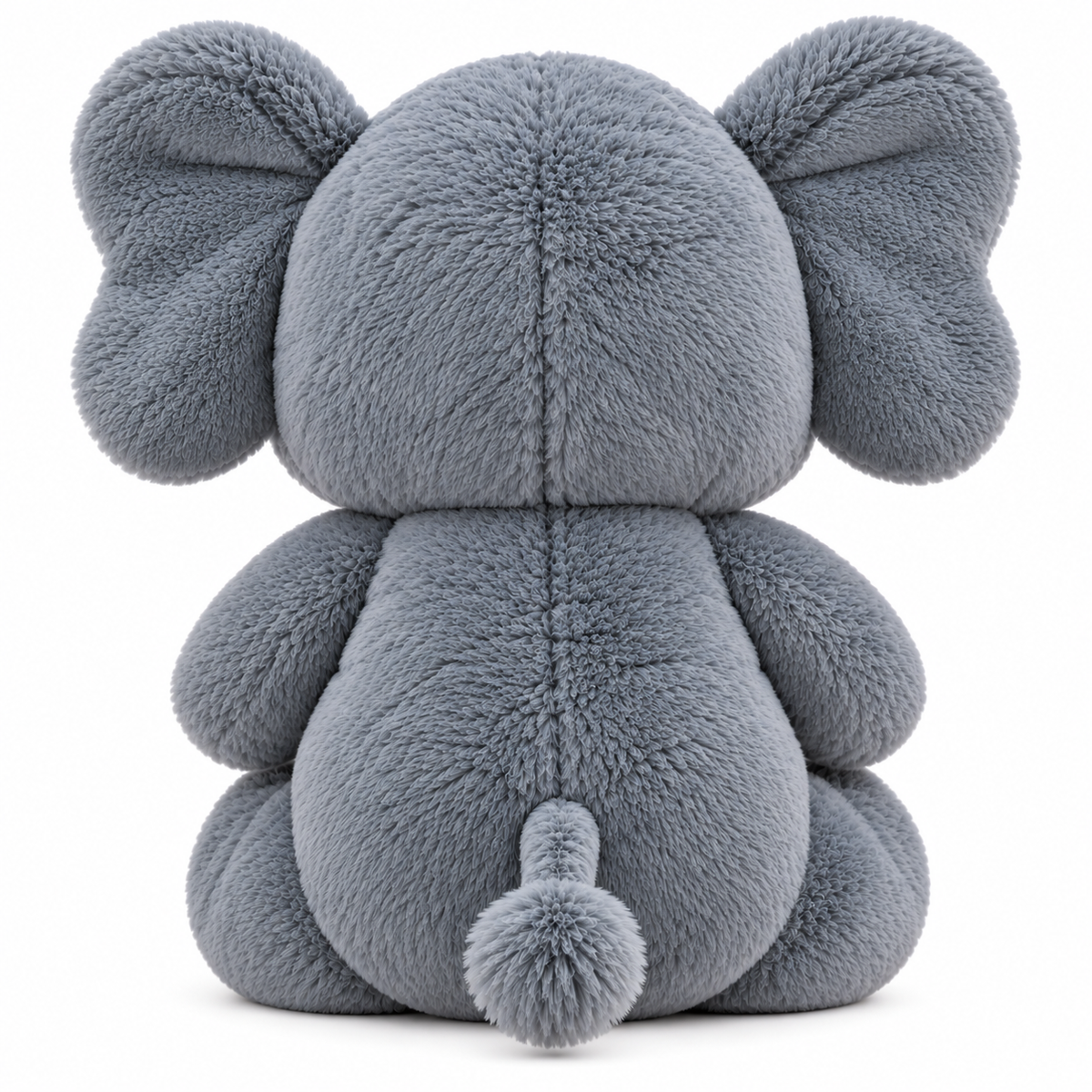Soft Plush Elephant Stuffed Toy, 32 cm | Grey Elephant Teddy with Peach Ears, Soft Cuddly Toy for Kids & Nursery Decor