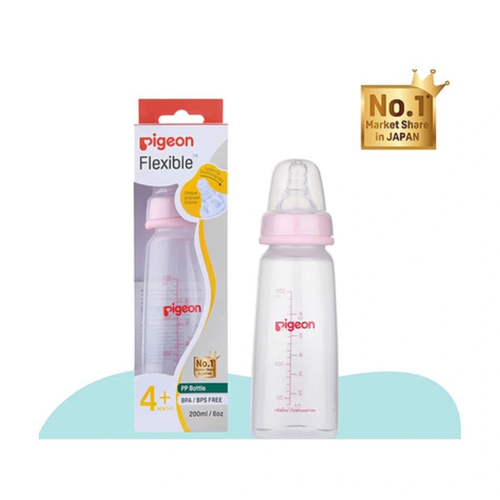Pigeon Peristaltic Nursing Bottle Baby Feeding Bottle for Infants, Natural Feeding Bottle, BPA Free Milk Bottle for Babies, Safe & Comfortable Daily Feeding Solution