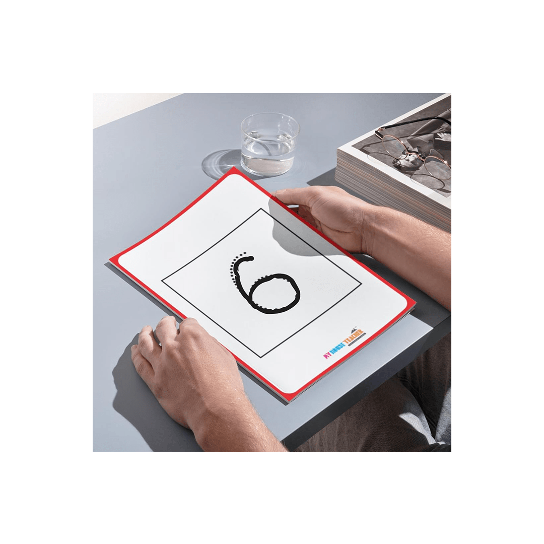 My House Teacher Toys My House Teacher Numbers 0-9 Tracing Reusable Flashcards