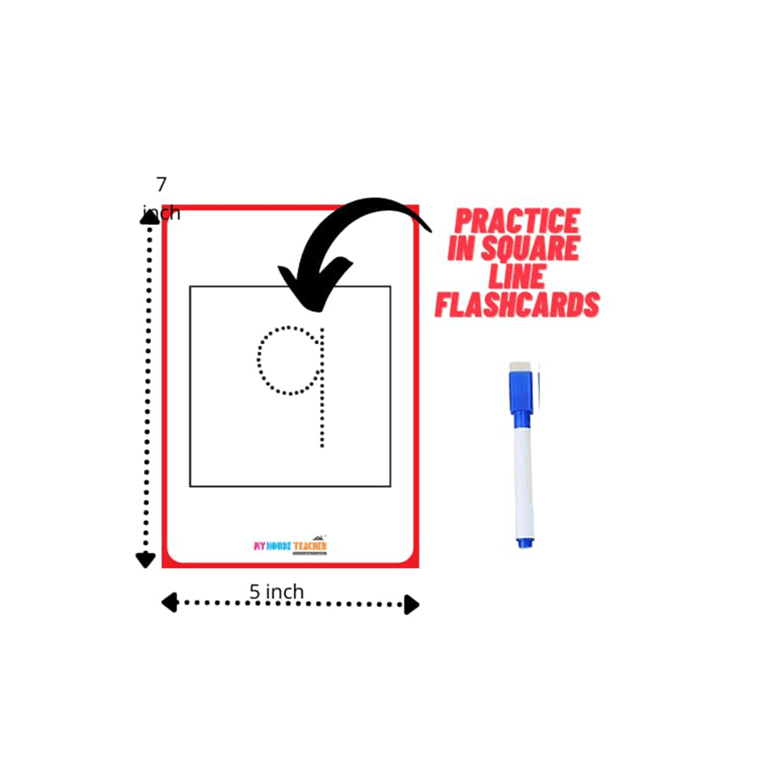 My House Teacher Toys My House Teacher Numbers 0-9 Tracing Reusable Flashcards