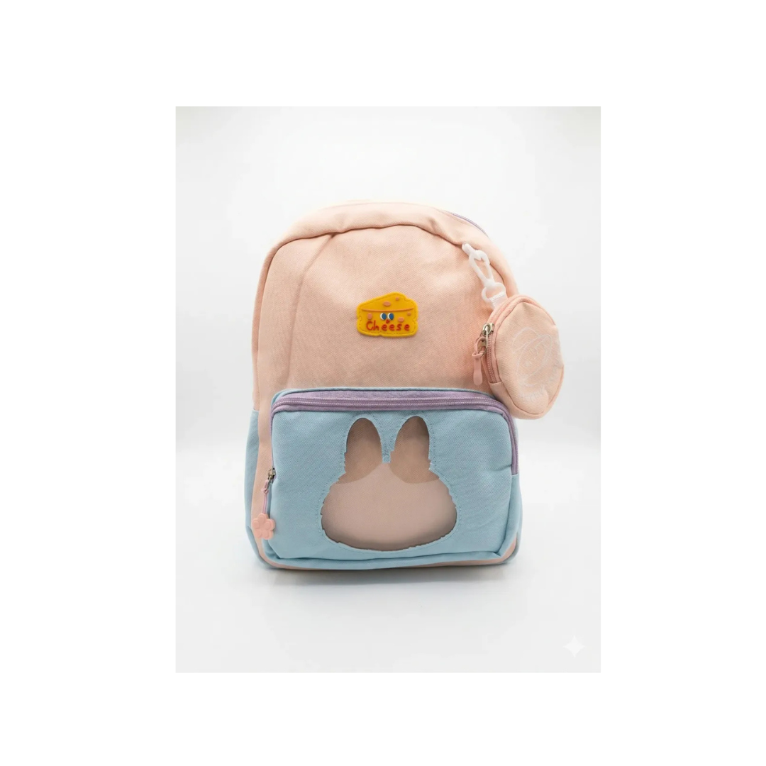 Labubu School Backpack with Ita-Bag Window & Coin Purse - Kawaii Style