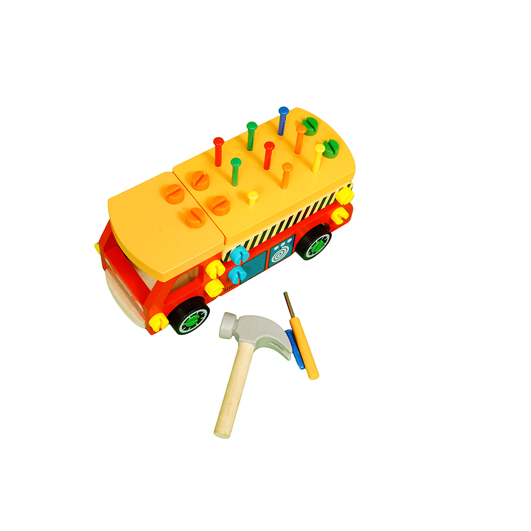Baan Toys Toys Baan Toys Multifunctional and Assembly Nut Truck, Educational Building Toy for Kids (3 Years+)