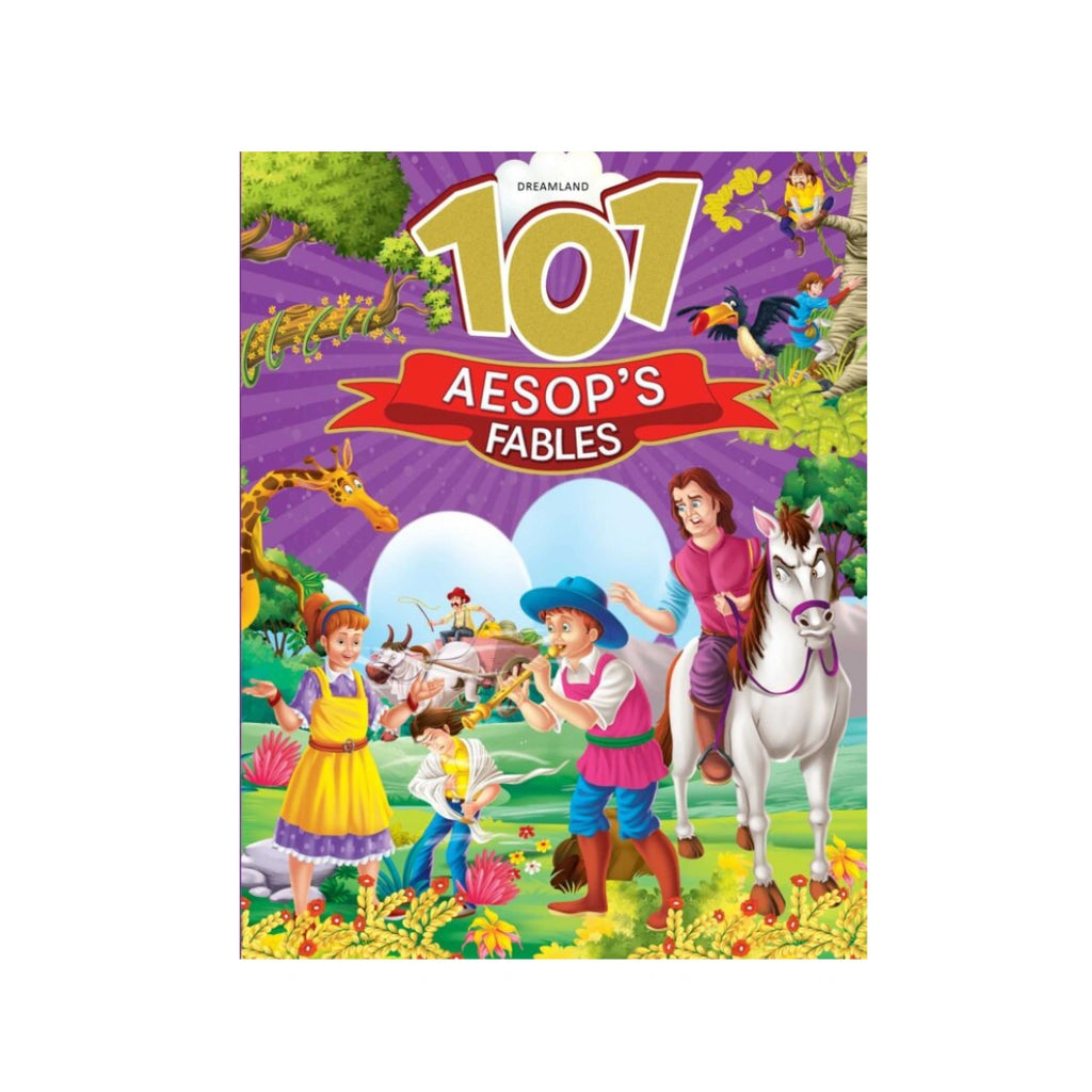 101 short fables with fun stories and moral lessons.