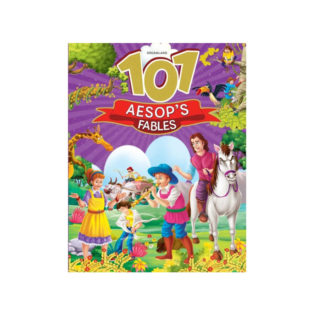 101 short fables with fun stories and moral lessons.
