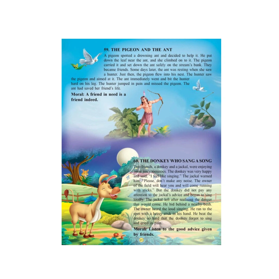 101 animal stories that teach fun moral lessons.