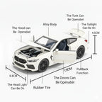 CCA 1:23 BMW M4 Die-Cast Car with Openable Hood & Doors, Toy Vehicle for Kids