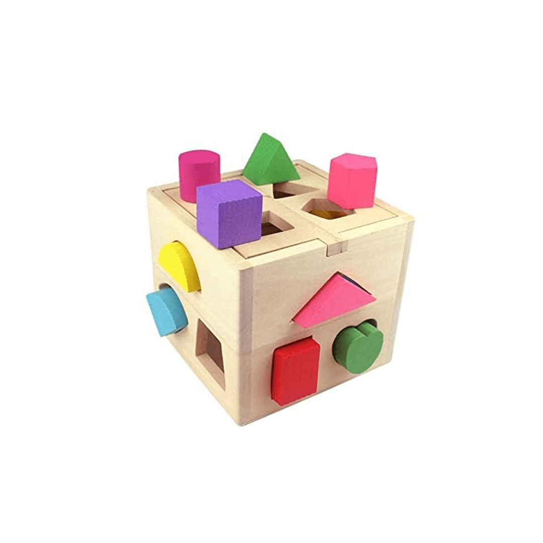 The Clever Clogs Toys The Clever Clogs 15 Shapes Sorter Box (3 Year+)