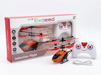 Toy Gallery Exceed Induction Flight Helicopter with Remote Control & USB Rechargeable LED Flying Toy (6+ Years)