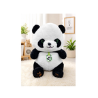 Rolex Cute Panda Plush Toy with Green Eyes & Pendant – Soft Stuffed Animal for Kids 3+ Years