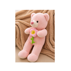 Rolex Pink Teddy Bear with Smiling Flower Plush Soft Toy 3+ Years