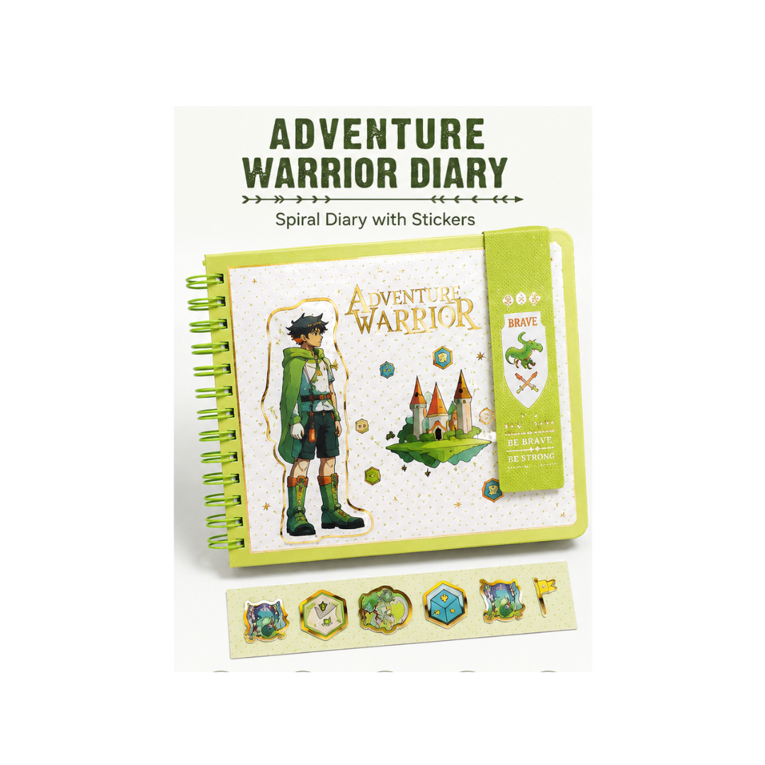UB Collection Adventure Warrior Spiral Diary | Premium Hardcover Notebook