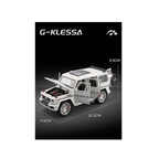 1:24 Scale Remote Control G63 Style Model Car with Smoke, Sound & Light, Zinc Alloy Pull Back Toy Car