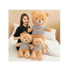 Rolex Cute Teddy Bear wearing Grey T-Shirt Plush Toy 3-14 Years