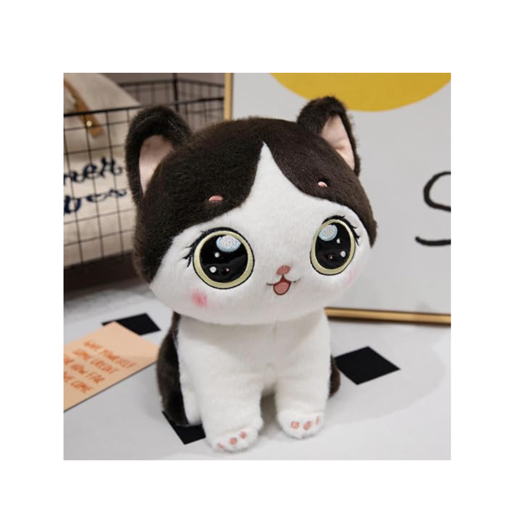 Rolex Cute Big-Eyed Sitting Kitten Plush Toy 3-14 Years