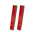 JB Impex 20-Hole Bee Harmonica Set – Key of C Musical Mouth Organ for Kids & Beginners (Pack of 1, Red) 6+ Years