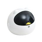 Mini Desktop Trash Bin with Lid - Compact Tabletop Waste Basket for Kids