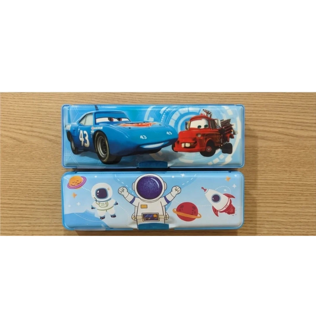 Cartoon Hard Case Storage Box - Multipurpose Pencil Case with Flip Lock