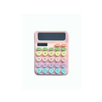 Cute Pastel Calculator - Large Display, Soft-Touch Buttons, Pink Desk Design