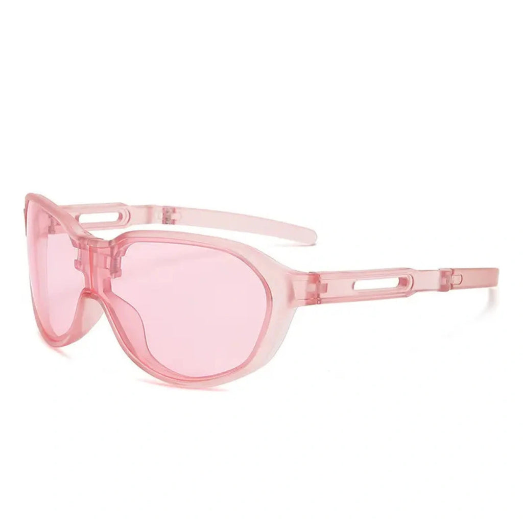 Oversized Y2K Shield Sunglasses - UV Protection, Women & Men