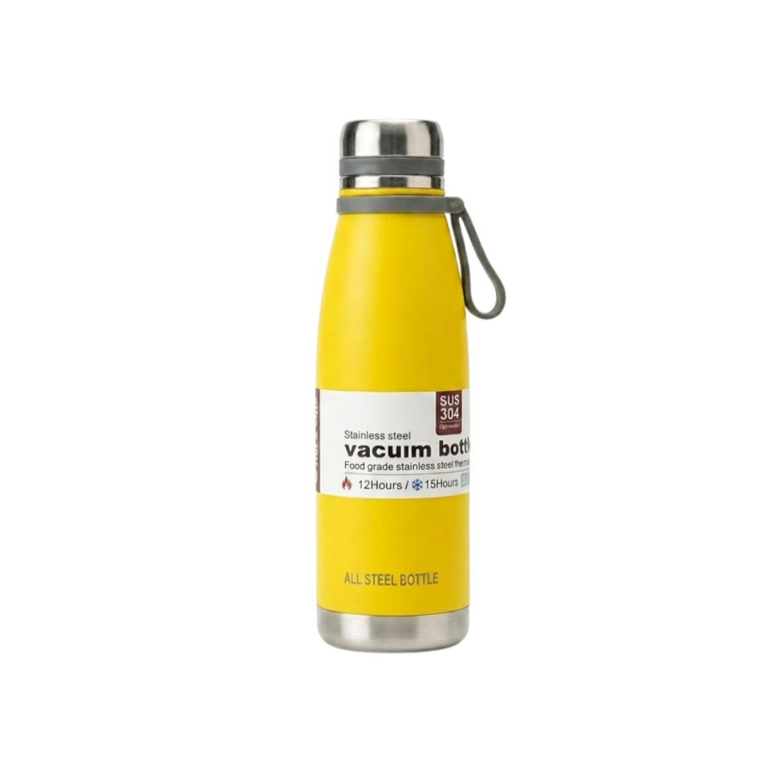Ub collection Steel Water Bottle with Handle – Vacuum Insulated Stainless Steel Bottle (5Years+)