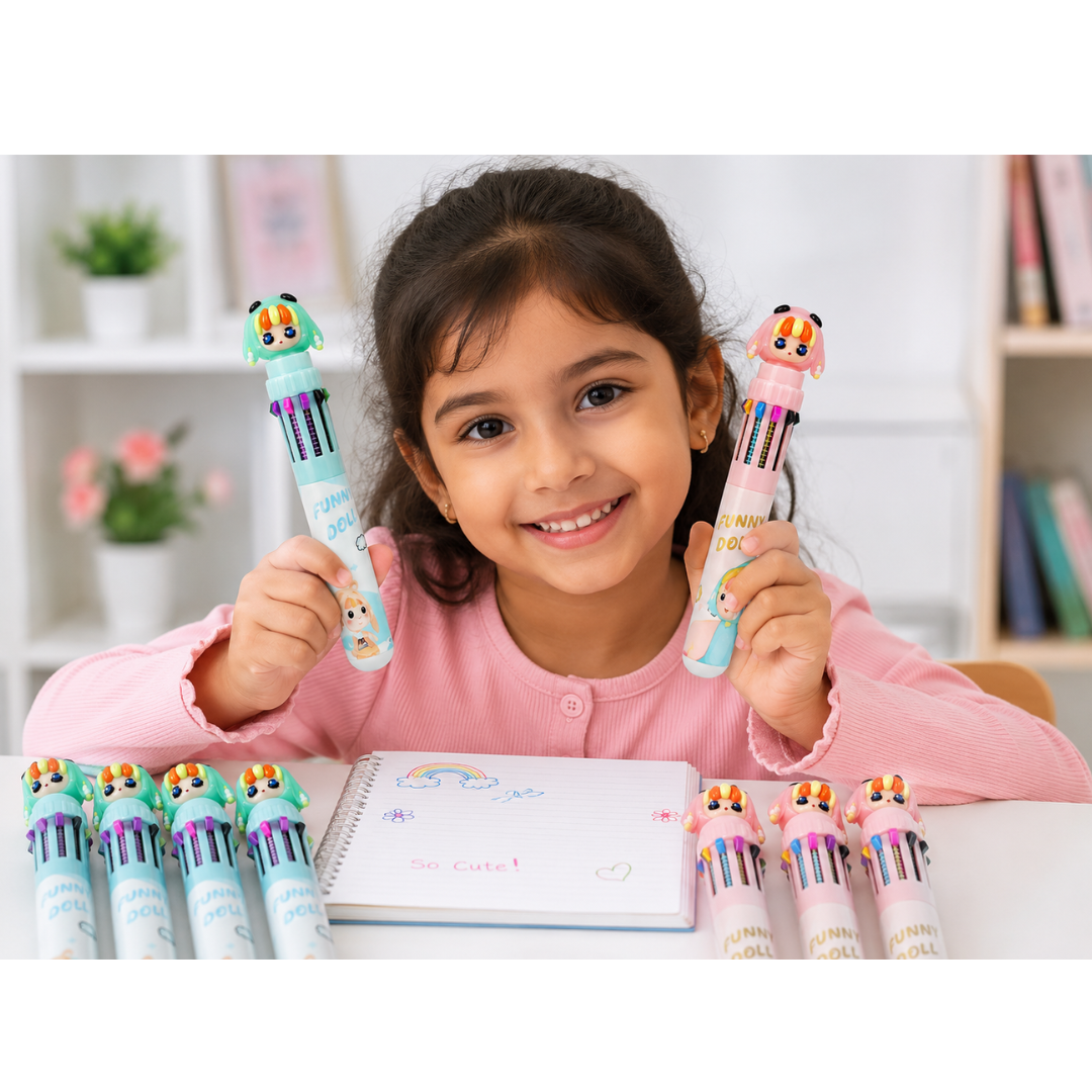 Ub Collection Multi Colour Pen for Ages 3+ Random Design as per Availability