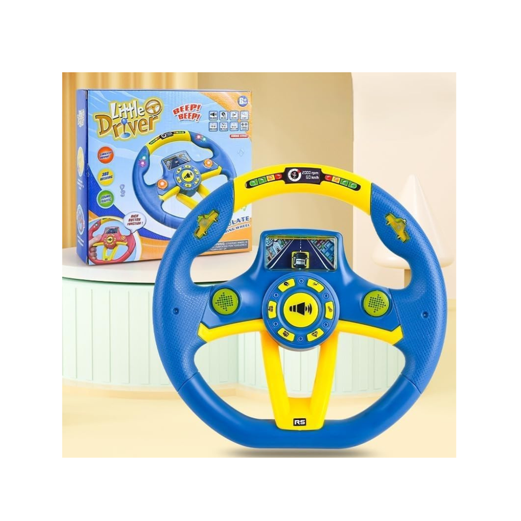 Premium Kids Steering Driving Wheel Funny Interactive Driving Wheel with Music