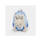 Smiggle Teeny Tiny Backpack with Plush Toy - Mini Kids School Bag, Blue
